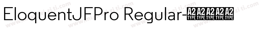 EloquentJFPro Regular字体转换
